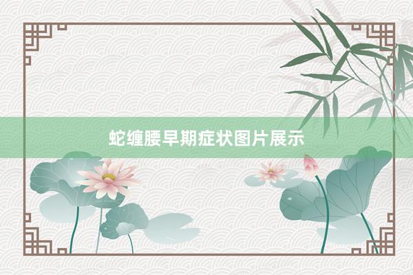 蛇缠腰早期症状图片展示