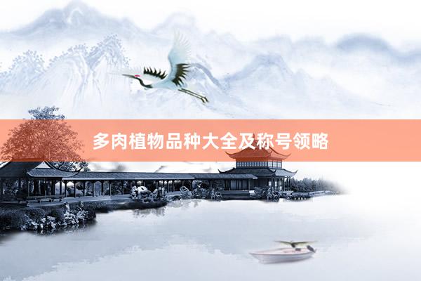 多肉植物品种大全及称号领略